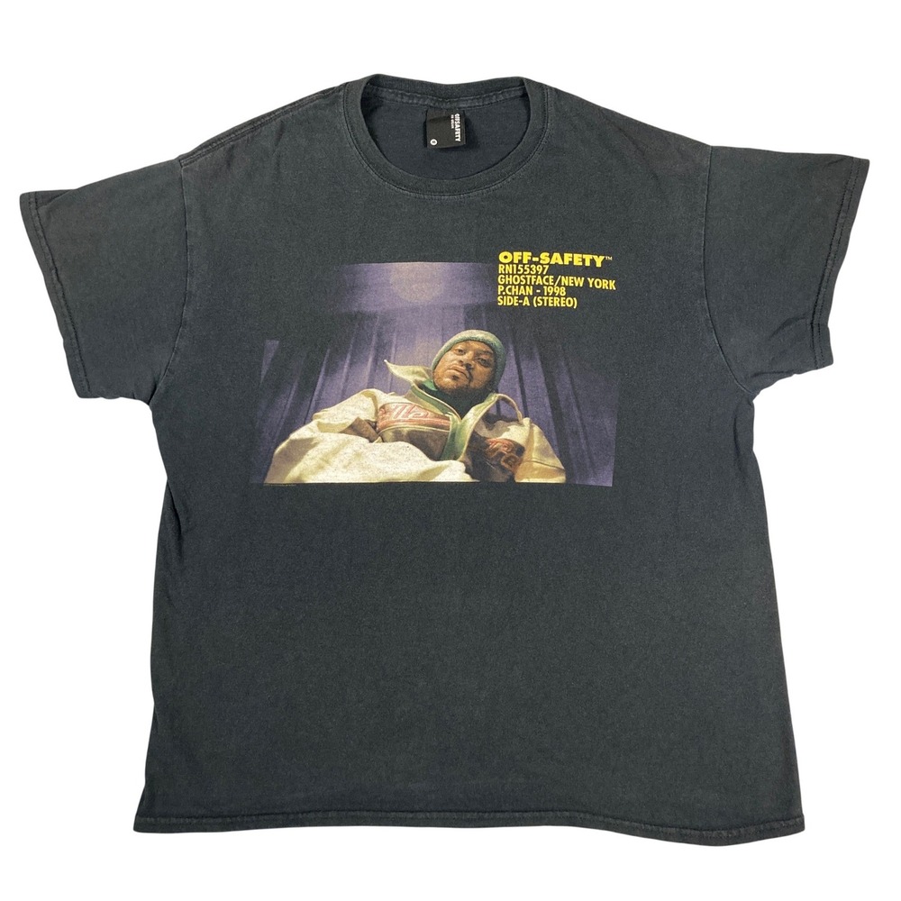 Off-Safety Ghostface Killah New York 1998 P.Chan T-Shirt Mens Medium Black